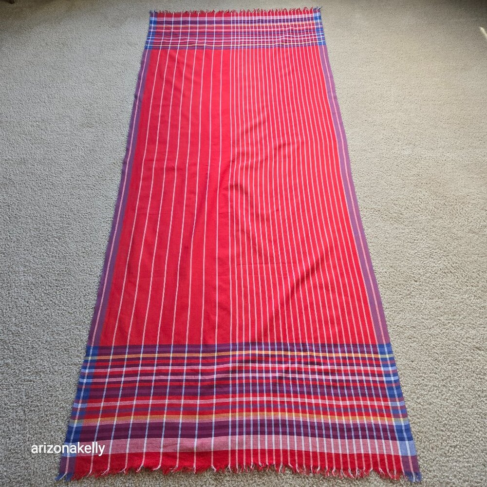 Brooks Brothers Cotton Scarf Lightweight RED